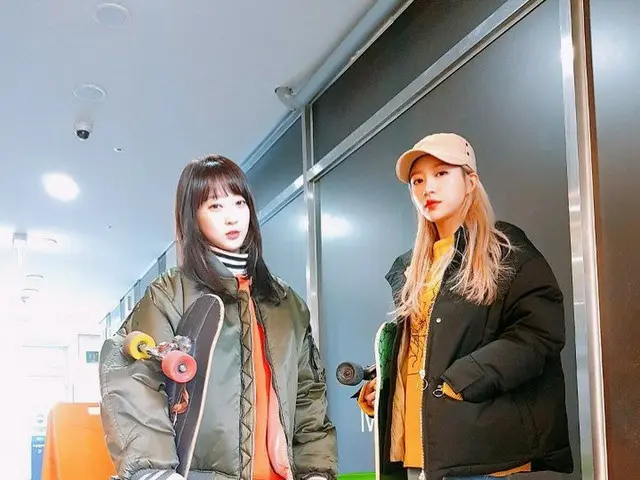 【I公式】EXID、ロングボード乗に挑戦中。