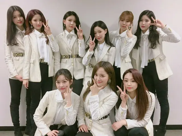 【t公式】gugudan、本日の「人気歌謡」の現場。