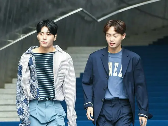 JBJ キム・ヨングク＆キム・サンギュン、ソウル・東大門DDPで開かれた「2018 F/W HERA SEOUL FASHION WEEK」に参加。