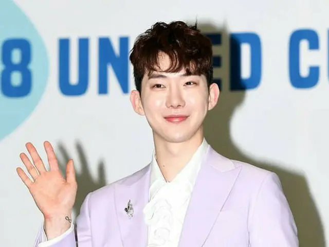 2AM チョ・グォン、合同コンサート「2018 UNITED CUBE-ONE-」の記者懇談会に参加中。