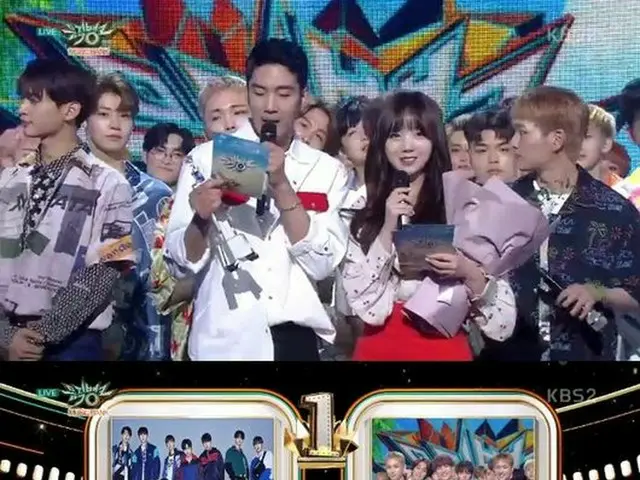 Wanna One、KBS「MUSIC BANK」で1位。