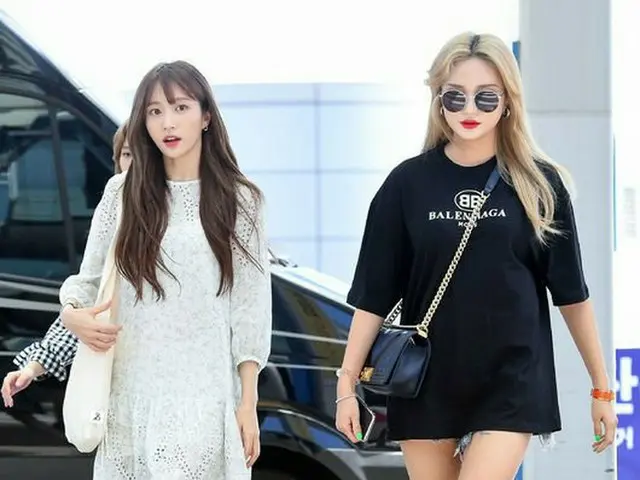 EXID、空港ファッション。