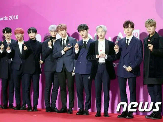 Wanna One、「2018MMA」でTOP10を受賞。