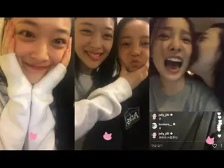 f(x)出身SULLI (ソルリ)、KARA出身Hara (ハラ)の飲酒ライブ