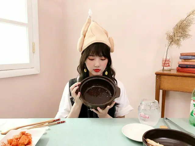 【t公式】GFRIEND、RT M2MPD：熱心に活動した・イェンニ！食べる！私たち・イェンニのモムボシンのサムゲタンモクバン💪たボウルぴたりぴったりニヤムニ