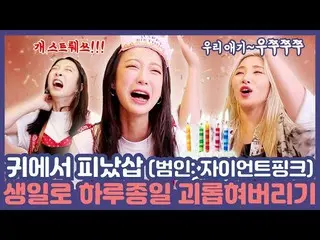 【t公式】EXID、[ #EXID] [ENG SUB]誕生日おめでとうございます〜☆ソヒェリン誕生記念誕生爆撃飛ばし(犯人：ジャイアントピンク)I毎日シャベル