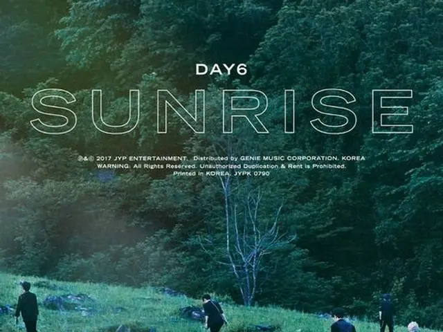 DAY6、1stアルバム「SUNRIS」トラックリスト公開。