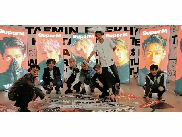 【d公式sm】_Members had a great time visiting #SuperM_HOLLYWOOD_POP_UP on theopening