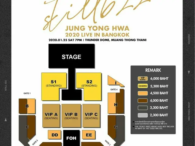 【d公式fnc】CNBLUE、2020.01.25 2020 JUNG YONG HWA LIVE「STILL 622」IN BANGKOK