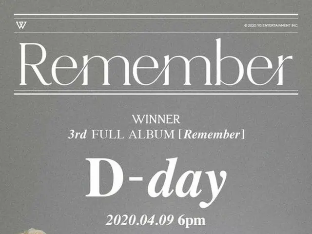 WINNER、きょう(9日)午後6時、3rdフルアルバム「Remember」全曲音源公開。