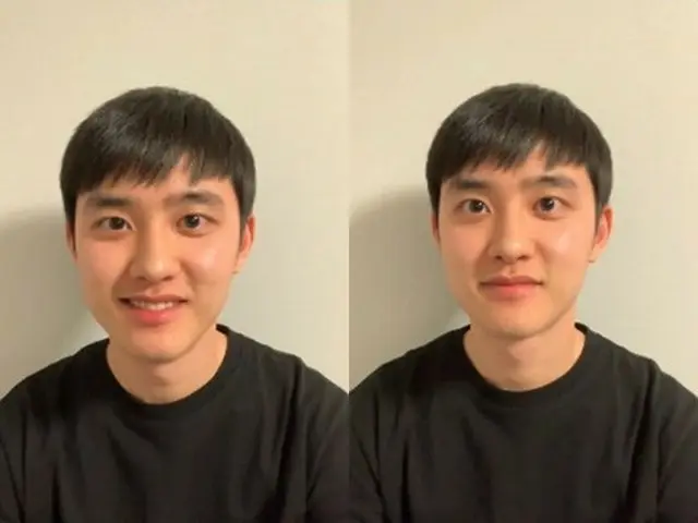 除隊したD.O.(EXO)、V LIVEでファンに挨拶。