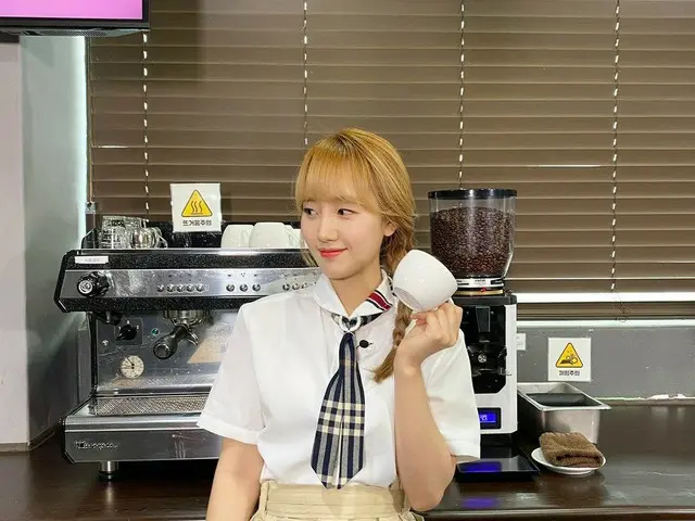 【t公式】Cherry Bullet、[ #ヘユン#HAEYOON]コーヒーを学んだ日☕️ #CherryBullet #Cherry Bullet