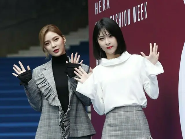 NINE MUSES ソジン＆ヘミ、ROMANCHICファッションショーに出席。