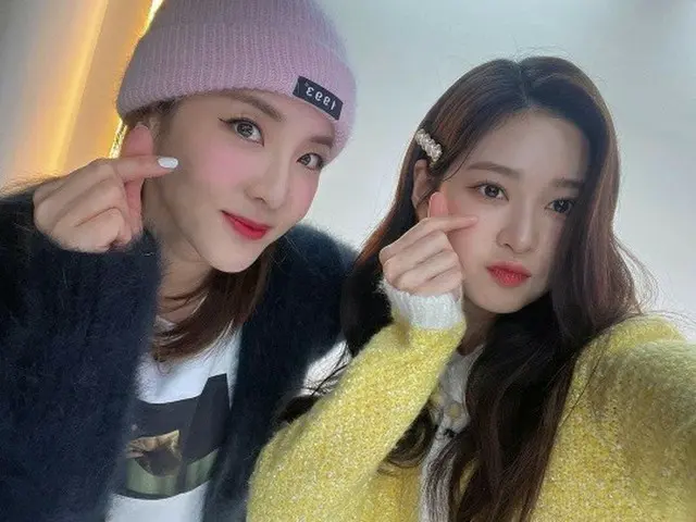 DARA(2NE1)、キム・ミンジュ(元IZ*ONE)とのツーショット写真公開が話題。