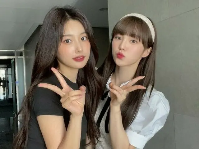 woo!ah! ナナ、元IZ*ONE ヘウォンとのツーショット写真を公開。