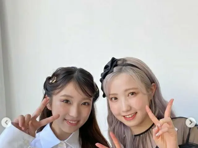 IZ*ONE 出身の本田仁美(AKB48)＆矢吹奈子(HKT48)、2ショットを公開。