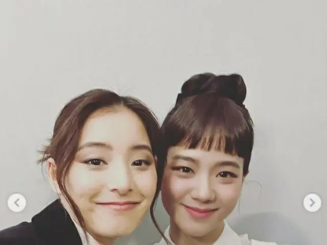 新木優子、JISOO(BLACKPINK) との2ショットを公開。