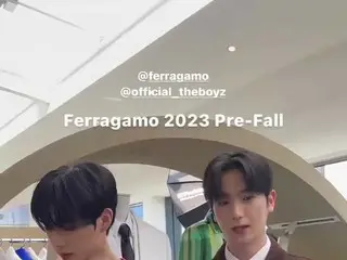 「THE BOYZ」ソヌ＆ヒョンジェ、FERRAGAMOポップアップストアイベントに出席