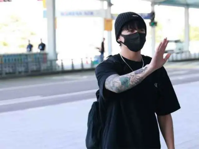 JUNG KOOK（BTS）、アメリカに出発のため仁川国際空港へ。