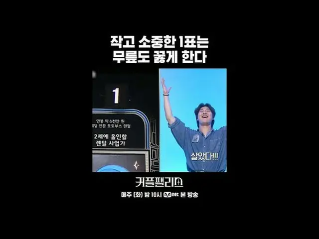 テレビでストリーミング:小さくて大切な1票はひざもひざまずく完璧な結婚のための100人超高速高効率カップルマッチングショー〈カップルパレス〉毎週火曜日夜10時本