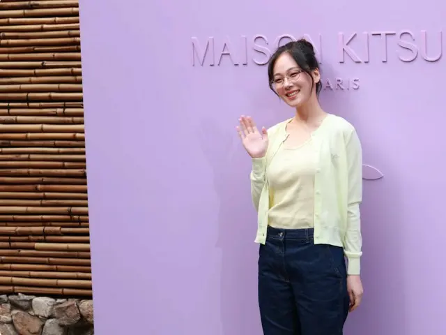 BIBI、29日午後に「Maison Kitsune」Baby Foxローンチング行事に参加の様子