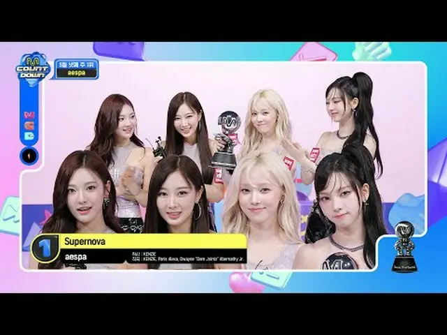 テレビでストリーミング: M COUNTDOWN｜Ep.844 5月4週1位「#aespa_ 」の「#SUPERNOVA_ 」アンコールステージ！ (フル ve