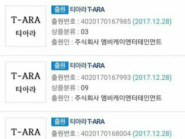 T-ARA、グループ名「T-ARA」が使えない危機が発覚。