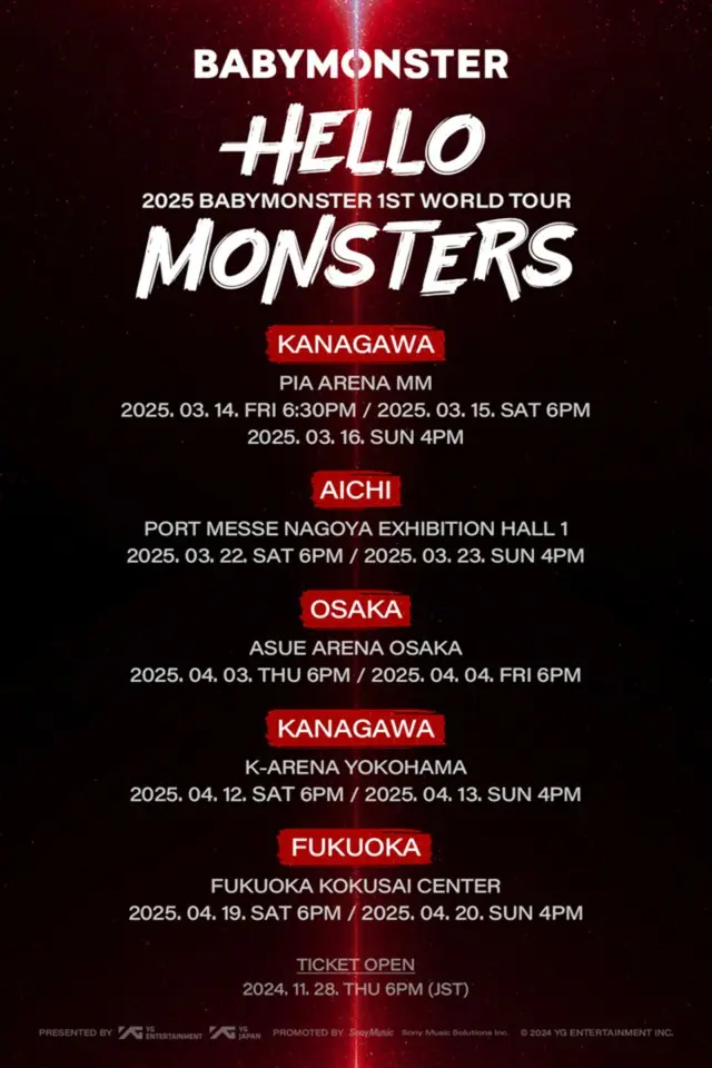 2025 BABYMONSTER 1st WORLD TOUR ＜HELLO MONSTERS＞ IN JAPAN