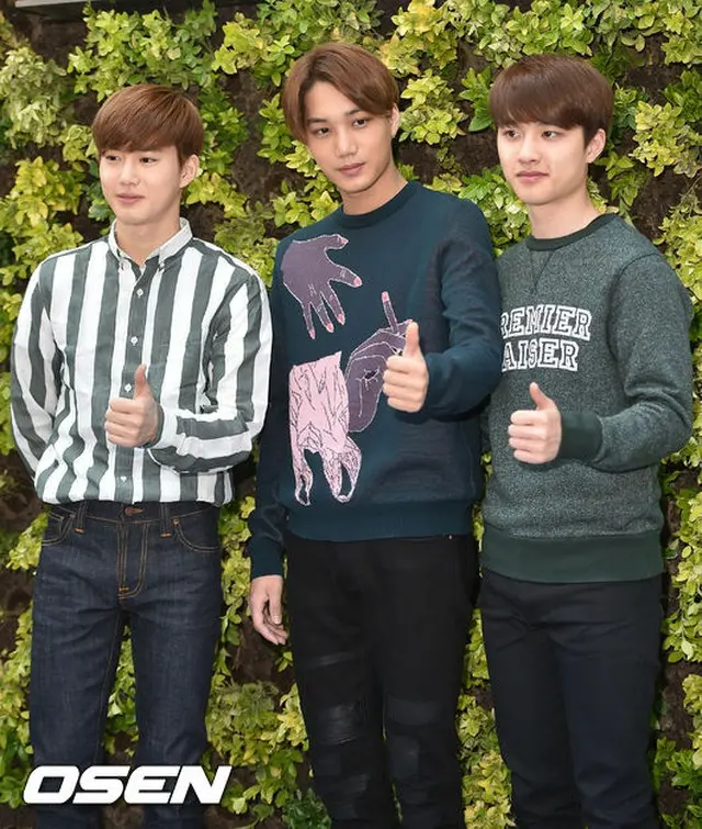 「EXO」のSUHO（スホ）、KAI（カイ）、D.O.（ディオ）