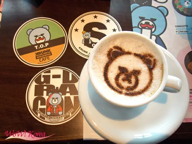 「KRUNK×BIGBANG CAFE」メニューの一部