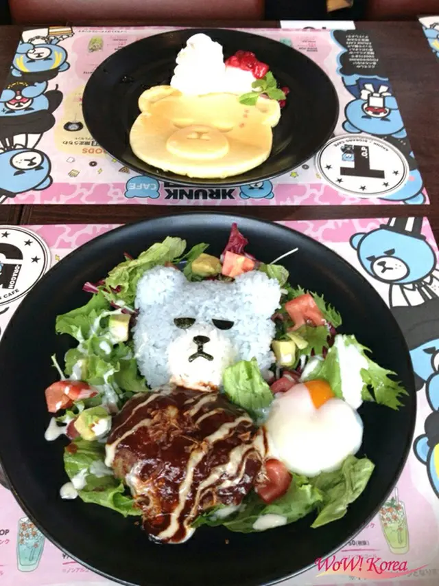 「KRUNK×BIGBANG CAFE」のメニューの一部