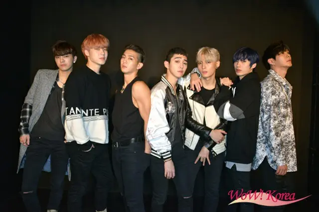 「MADTOWN」左からイゴン、H.O、JOTA、MOOS、BUFFY、デウォン、ホジュン