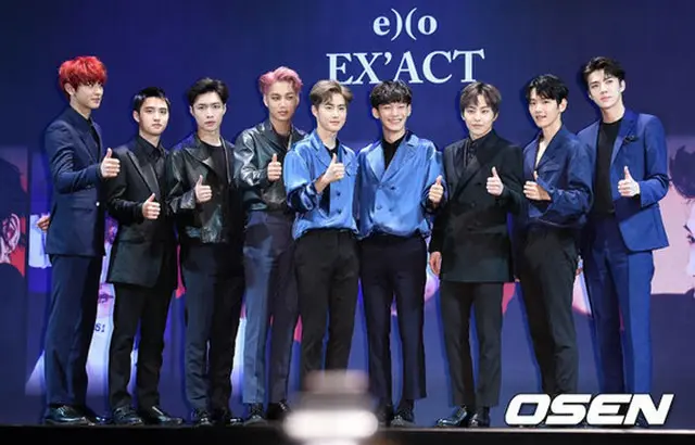 3rdアルバム「EX’ACT」カムバック記者会見を開催した「EXO」