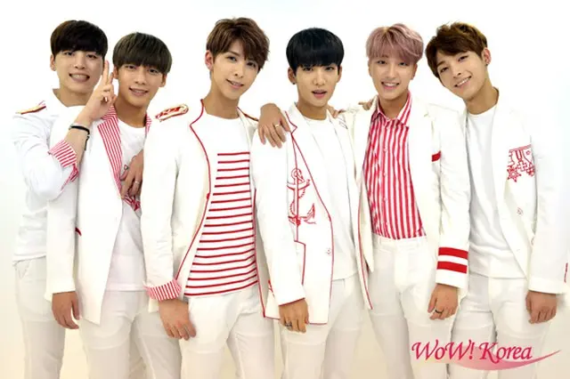 「SNUPER」左からウソン、サンイル、テウン、スヒョン、セビン、サンホ