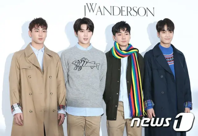 「NU’EST W」左からベクホ、レン、アロン、JR