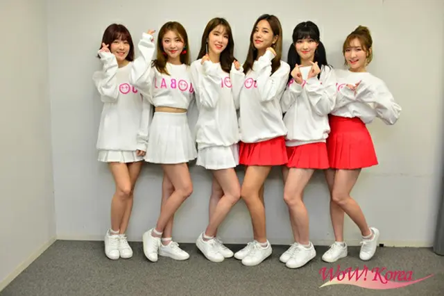 「LABOUM」左からユジョン、ヘイン、ジエン、ソルビン、ユルヒ、ソヨン