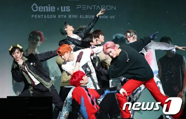 8thミニアルバム「Genie:us」のショーケースを開催した「PENTAGON」