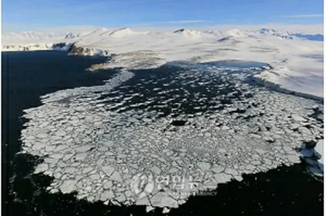 テラ・ノバ・ベイ内の基地候補地＝（聯合ニュース）