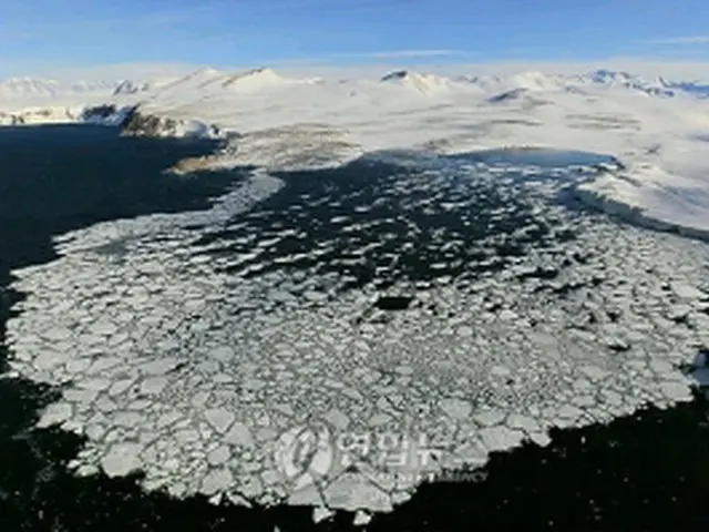 テラ・ノバ・ベイ内の基地候補地＝（聯合ニュース）