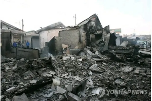 北朝鮮による砲撃で破壊された家屋（提供写真）＝（聯合ニュース）