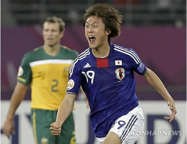 在日韓国人４世のサッカー日本代表、李忠成選手＝（聯合ニュース)