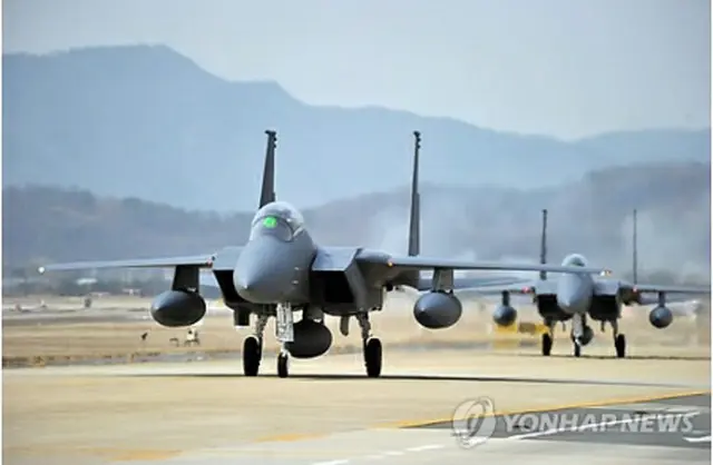 韓国空軍の次期主力戦闘機Ｆ１５Ｋ＝（聯合ニュース）