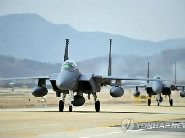 韓国空軍の次期主力戦闘機Ｆ１５Ｋ＝（聯合ニュース）