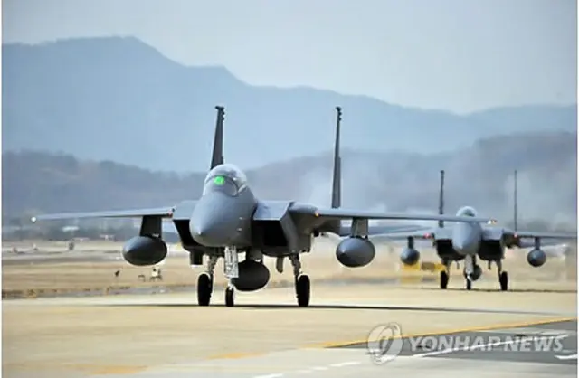 韓国空軍の次世代戦闘機F15K＝（聯合ニュース）