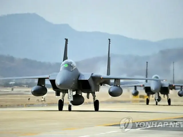 韓国空軍の次世代戦闘機F15K＝（聯合ニュース）