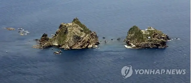 上空から見た独島（資料写真）＝（聯合ニュース）