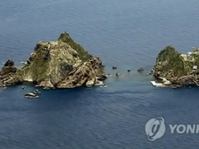 上空から見た独島（資料写真）＝（聯合ニュース）