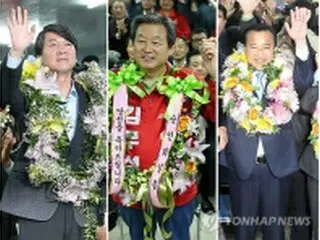 韓国国会議員再・補選　安哲秀氏と与党候補当選