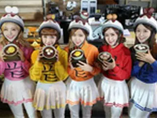 「CRAYON POP」、カフェベネ新メニューの広報モデルに