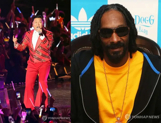 PSY（左）とSnoop Dogg